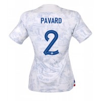 Frankrike Benjamin Pavard #2 Fotballklær Bortedrakt Dame VM 2022 Kortermet